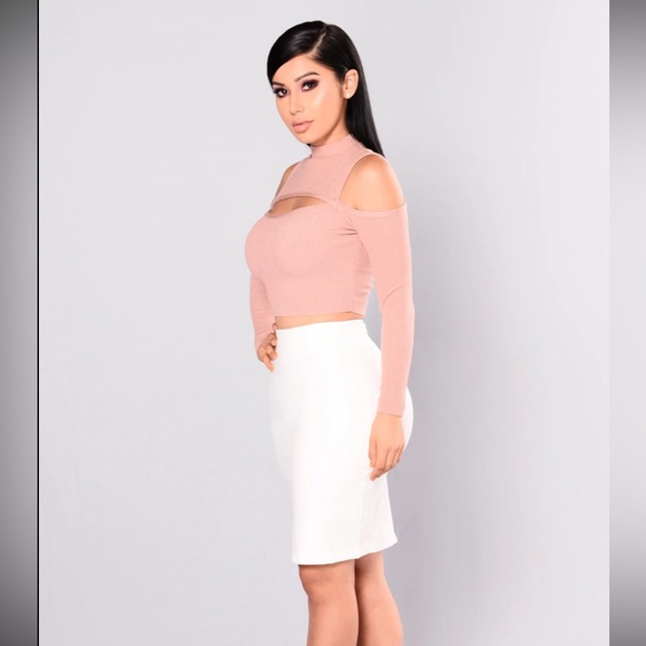 All my love cold shoulder sweater - mauve - Picture 6 of 6